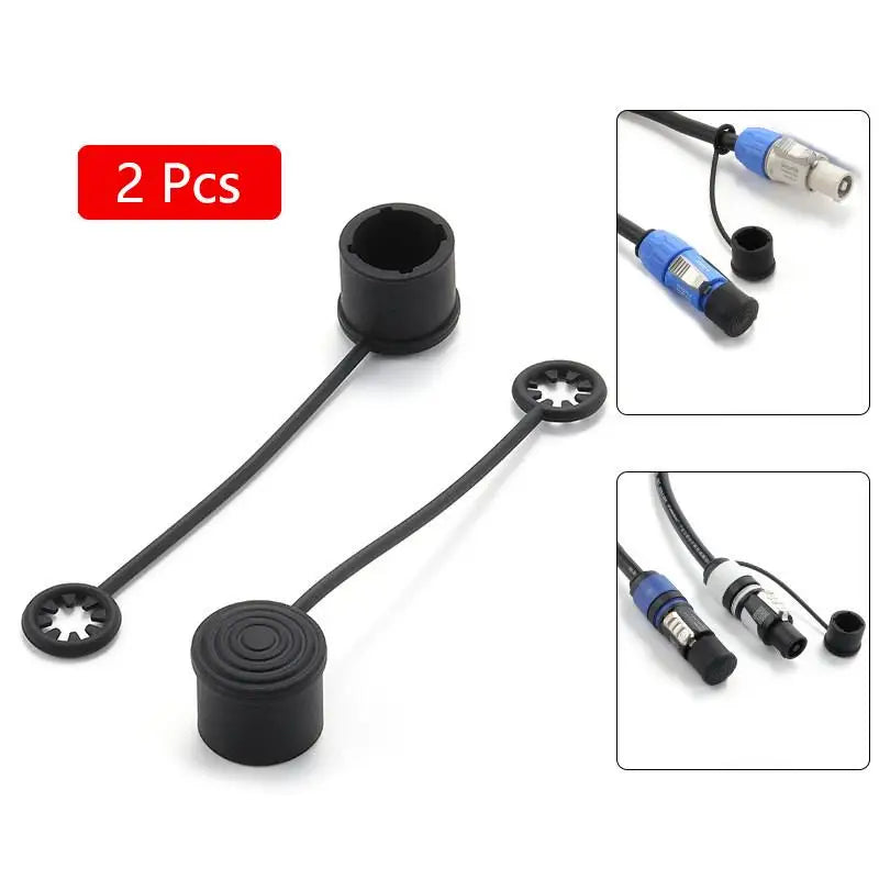 2Pcs Silicone Dust Covers for XLR & 6.35mm Audio Plugs Audio Connector Caps Babs A4
