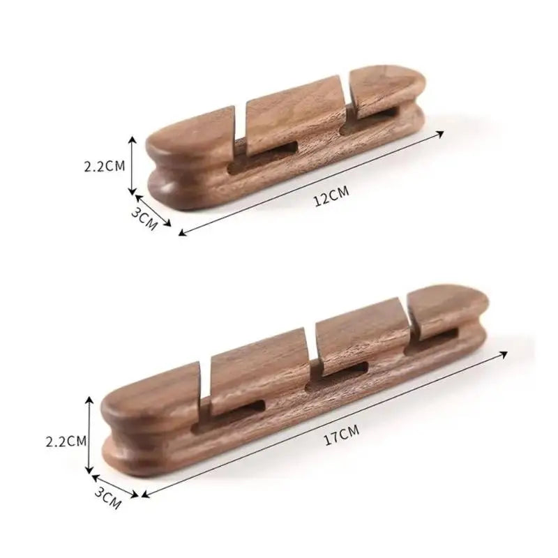 Solid Wood Cable Organizer – Desk Cable Management Holder Cable Organizer Babs