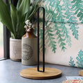 Nordic Bamboo & Iron Freestanding Paper Towel Holder Rack Paper Towel Holder Babs 1pc