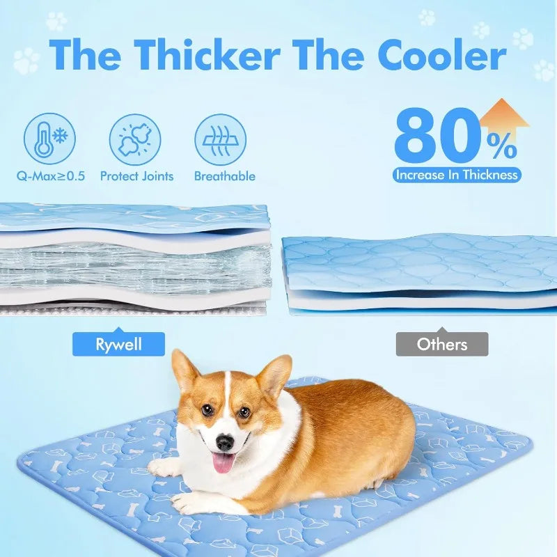 Large Pet Cooling Mat – Gel Pad for Dogs & Cats Pet Cooling Mat Babs