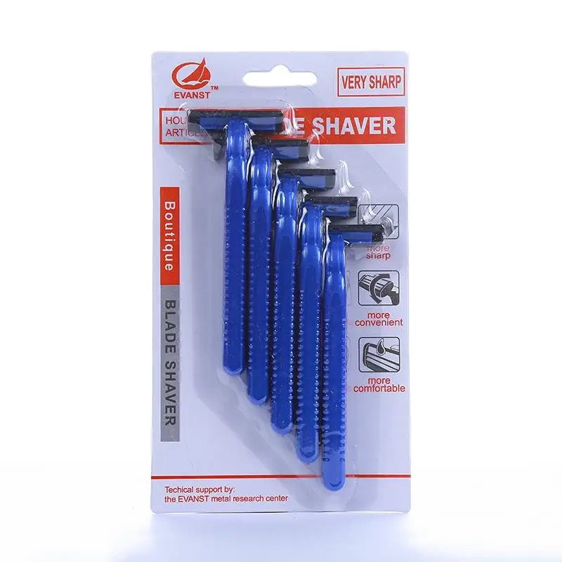 5-Piece Men's Vintage Single Blade Disposable Razor Set Disposable Razor Set Babs 1pc