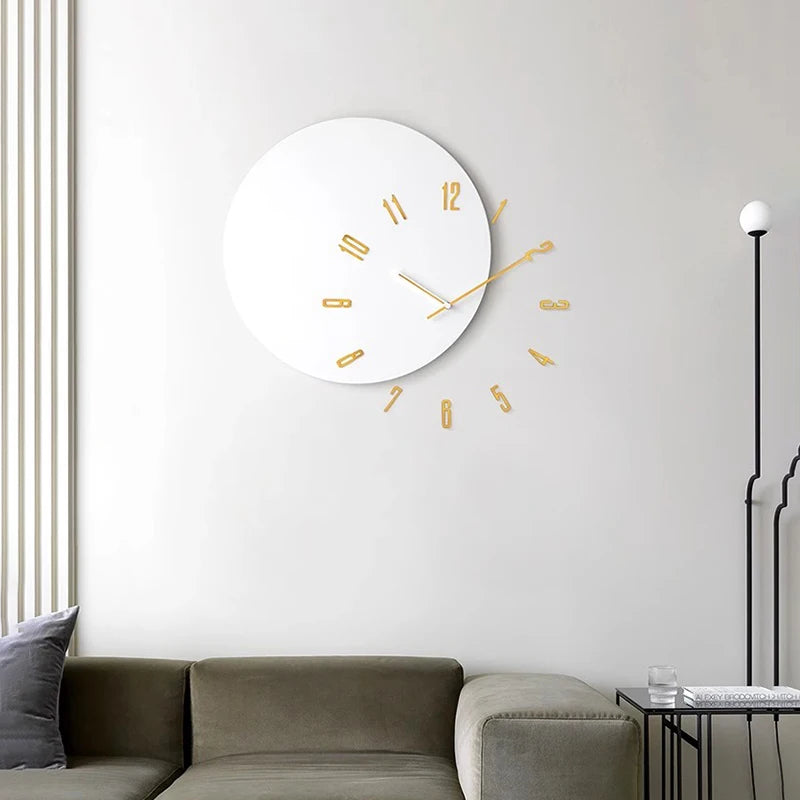 Nordic Minimalist Wall Clock – Silent Quartz Acrylic 60cm Wall Clock Babs