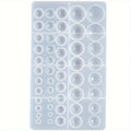Silicone Resin Casting Mold – Round Earring & Jewelry DIY Resin Casting Mold Babs 1 PC