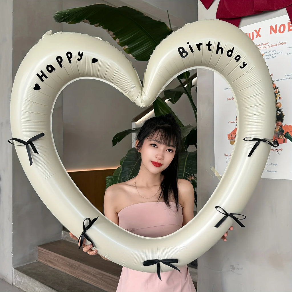 40-Inch Birthday Bow Foil Balloon Set – Party Decoration Foil Balloon Set Babs