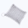Chainmail Scrubber for Cast Iron & Wok | Stainless Steel Cookware Scrubber Babs Silver