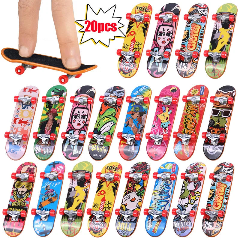 Mini Finger Skateboards 5-20Pcs Kids Party Favors Gift Set Finger Skateboard Toy Babs
