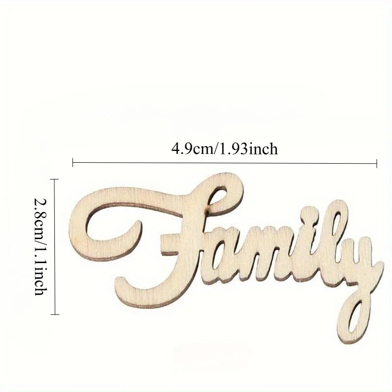 Unfinished Wooden Family Craft Circles – DIY Painting Decor Wood Craft Kit Babs