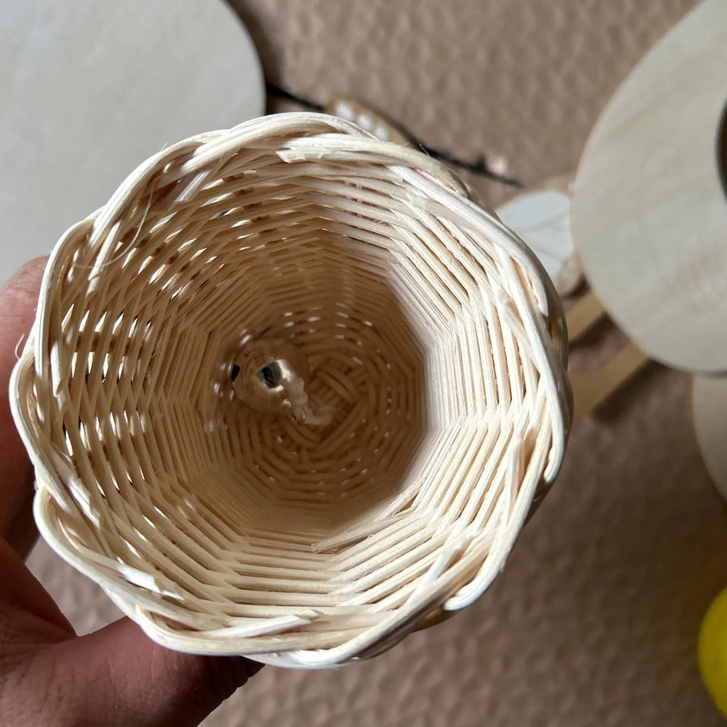 Rattan Woven Bell Pendant – Handmade Christmas Ornament Christmas Bell Ornament Babs