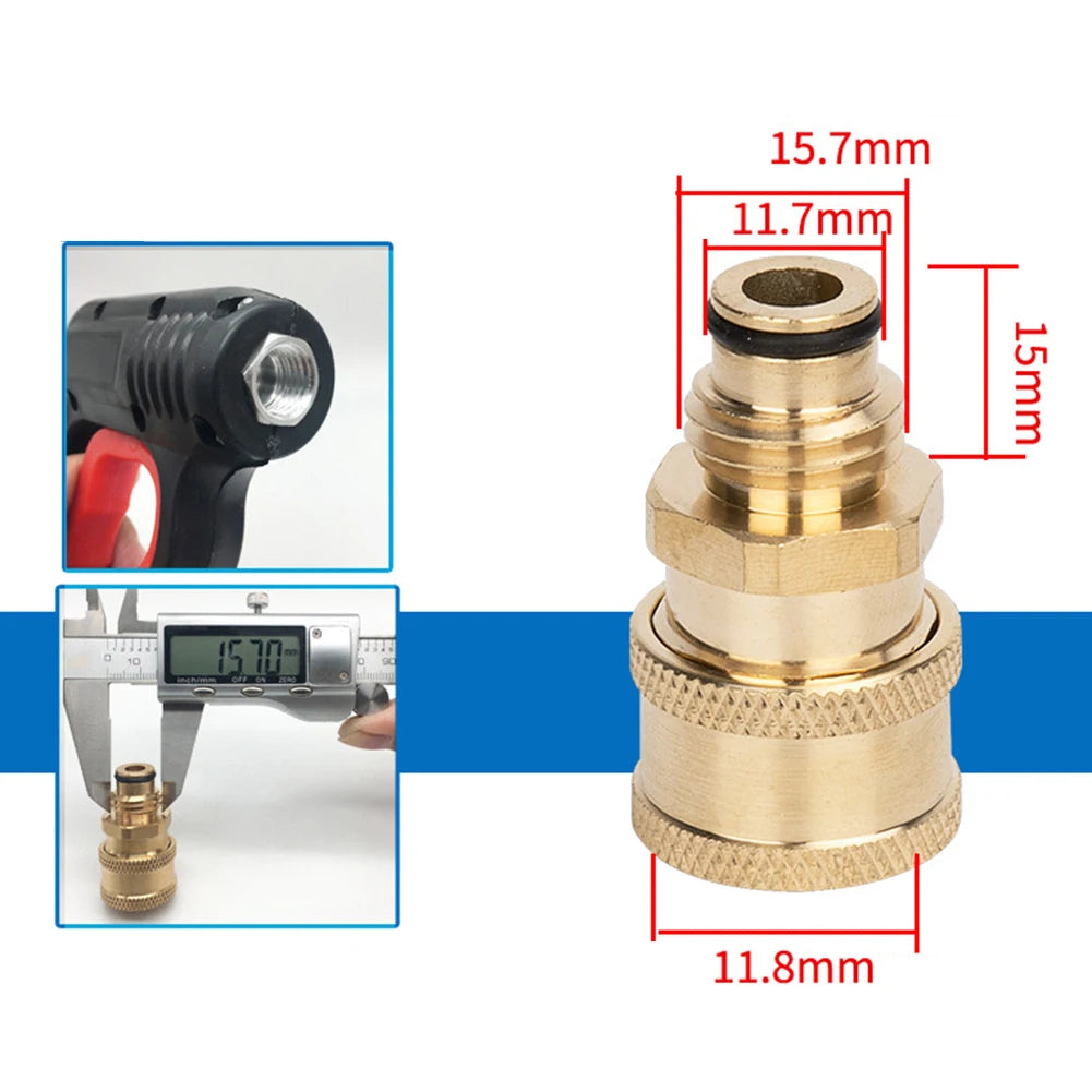 1/4" Quick Release Pressure Washer Connector Coupler Fitting Hose Coupler Fitting Babs 17