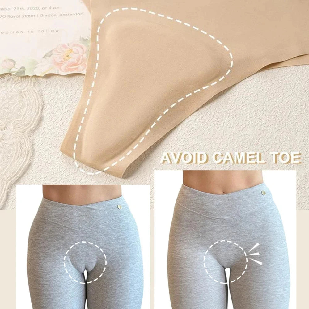 Women's Seamless No-Show Briefs – Camel Toe Concealer Women's Seamless Briefs Babs