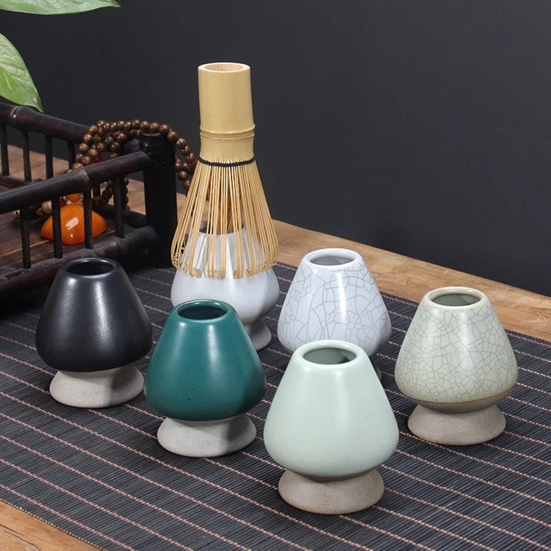 Ceramic Matcha Whisk Holder Chasen Stand | Japanese Teaware Matcha Whisk Stand Babs