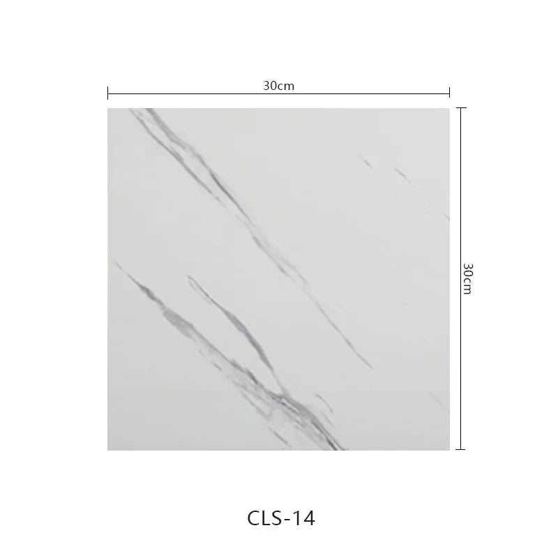 10pcs Self-Adhesive Marble PVC Tile Wall Stickers 30×30cm Peel & Stick Wall Tiles Babs CLS-014 10pcs-30x30cm