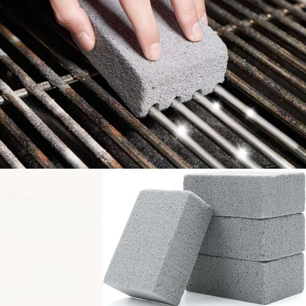 BBQ Grill Cleaning Pumice Bricks – Safe Bristle-Free Cleaner Grill Cleaning Brick Babs