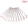 12Pcs Diamond Grinding Burr Set – 2.3mm Rotary Tool Bits Rotary Tool Burr Set Babs 12pcs