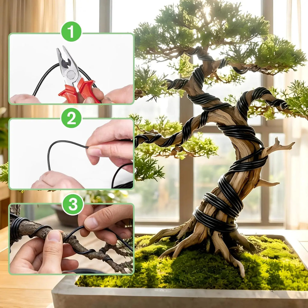 Aluminum Bonsai Training Wire – 4 Thicknesses, 5–15 m Bundles Bonsai Training Wire Babs