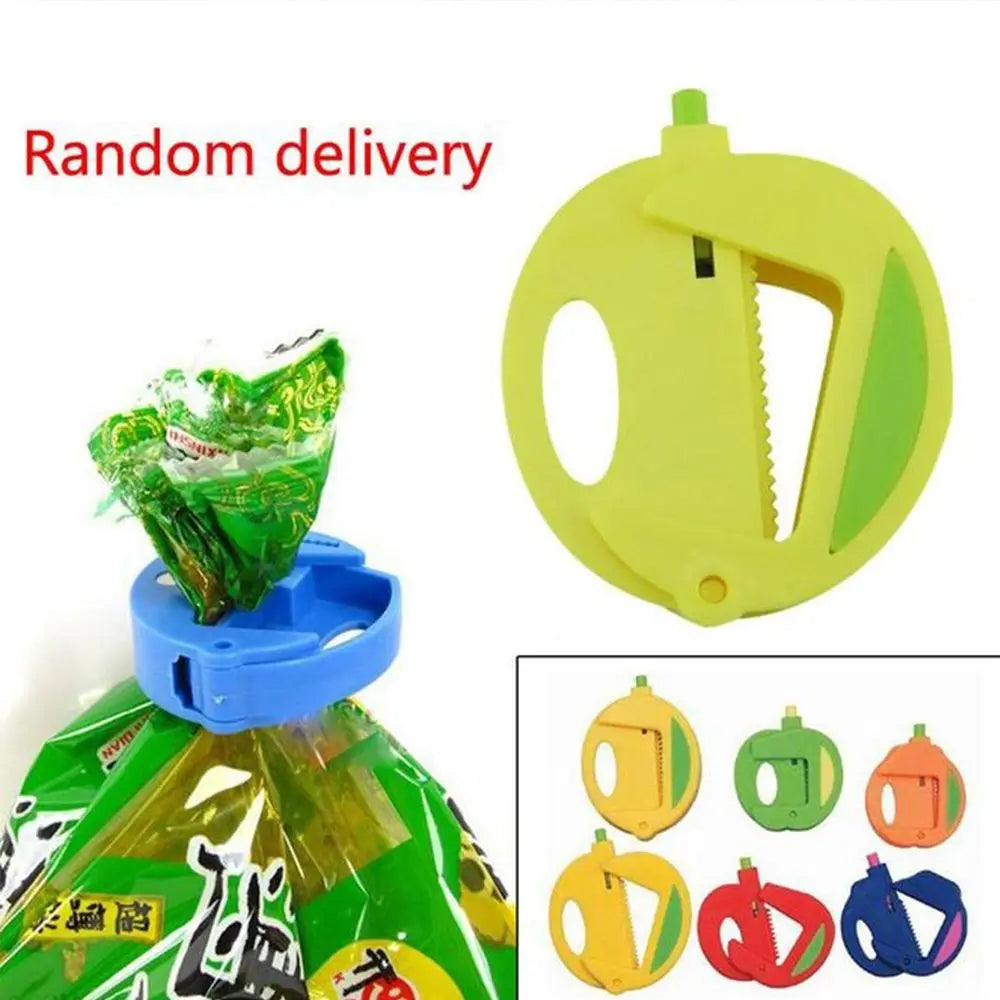 Fruit-Shape Food Bag Clips 3-Pack | Snack Sealing Clamps Food Bag Clips Babs Light Grey