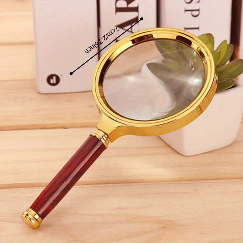 50x HD Metal Handheld Magnifying Glass – Reading & Science Handheld Magnifier Babs
