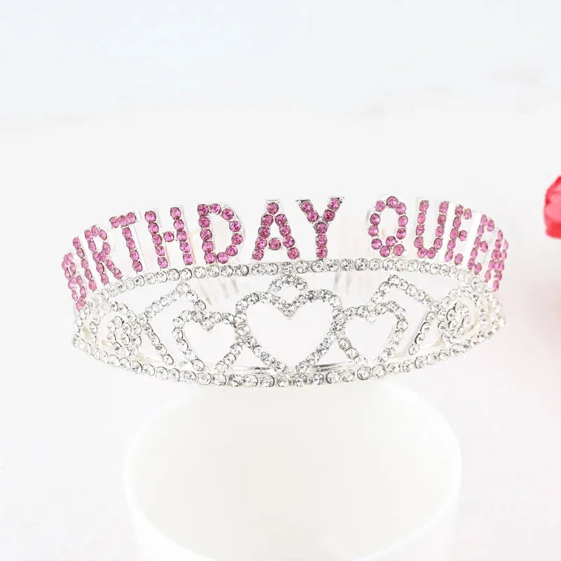 Queen Rhinestone Crown Tiara – Silver & Gold Princess Cosplay Rhinestone Crown Tiara Babs 2