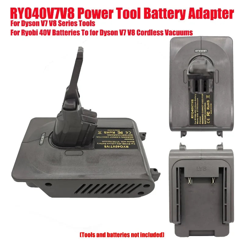 Ryobi 40V to Dyson V7 V8 Battery Adapter – RYO40V7V8 Battery Adapter Babs