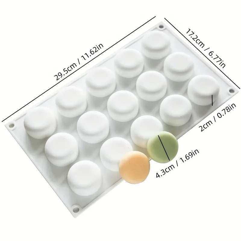 15-Cavity 3D Round Silicone Soap Molds | DIY Soap Making Silicone Soap Mold Babs