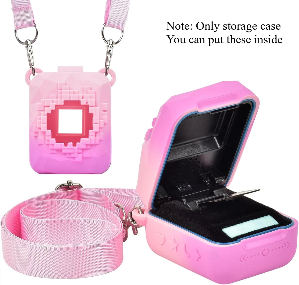 Silicone Case for Bitzee Magicals Digital Pet + Shoulder Strap Toy Protective Case Babs