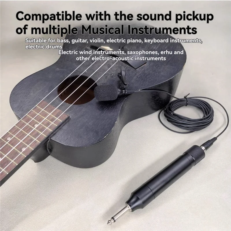 Portable 6.5 Mono Lapel Condenser Mic – 5M Wired for Instruments Lapel Condenser Microphone Babs