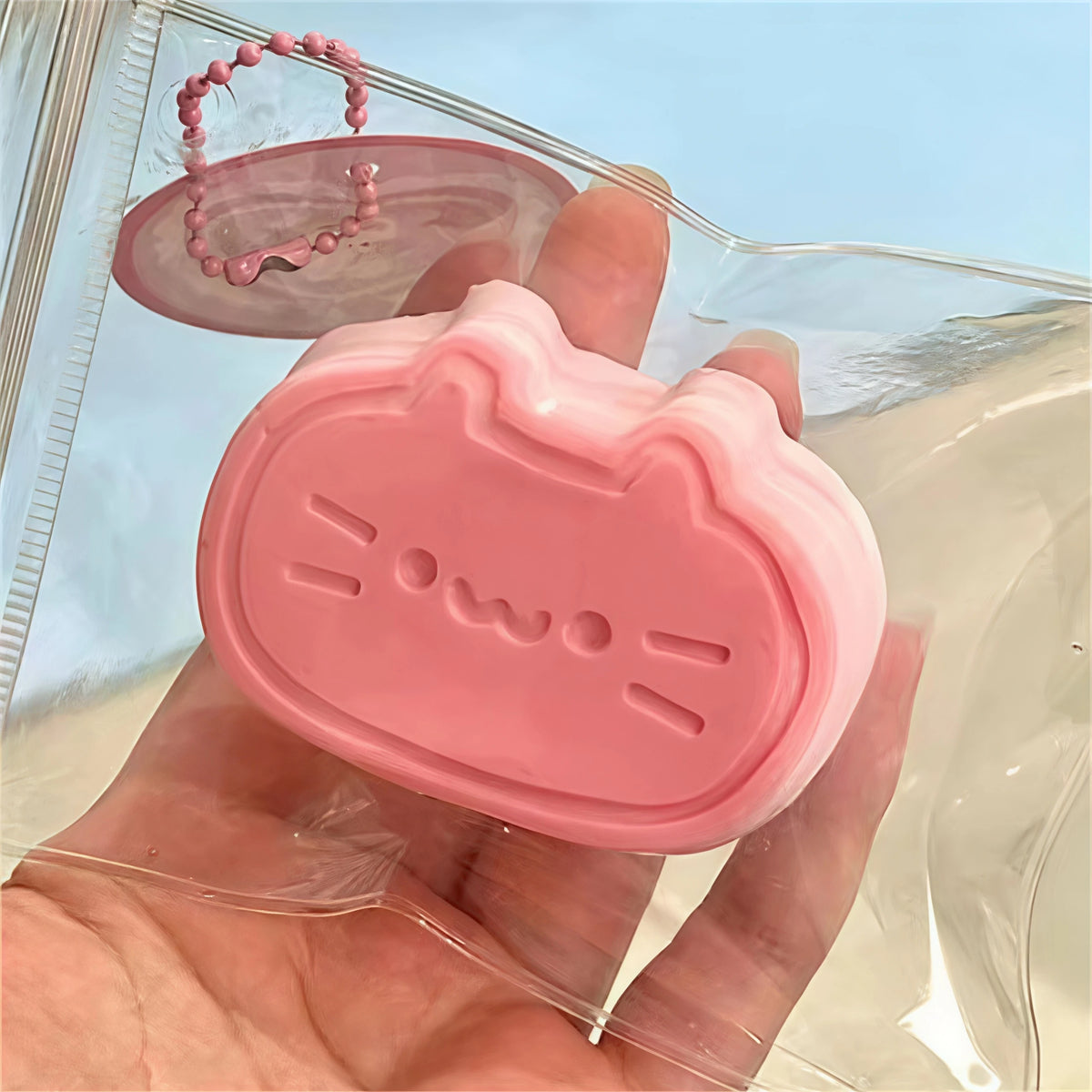 Pudding Cat Mochi Squishy Fidget Toy | Cute Cheese Kitty Squishy Fidget Toy Babs D