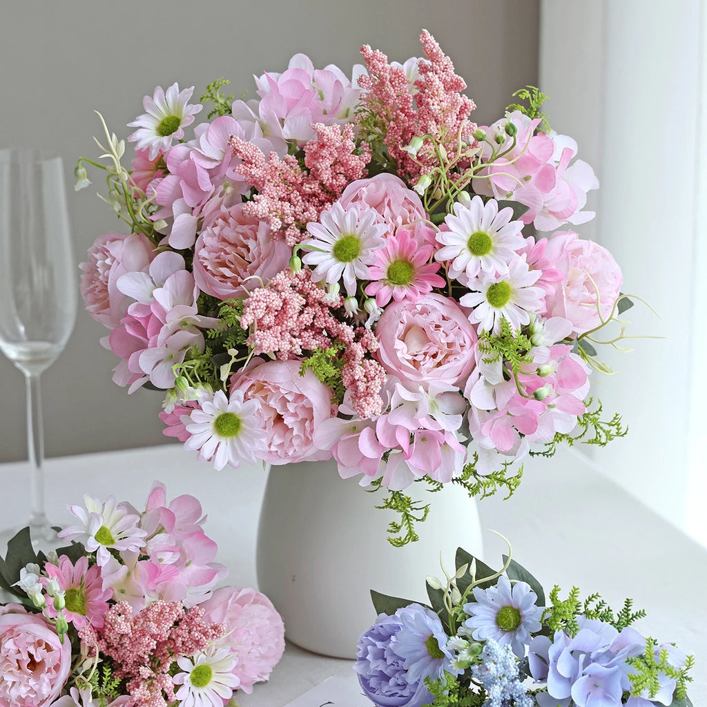 Silk Peony Artificial Flower Bouquet – Wedding & Home Decor Artificial Flower Bouquet Babs