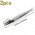 Anti-Static Carbon Fiber Tweezers 2-Pack | ESD-Safe Precision Precision Tweezers Babs WHITE 2pcs