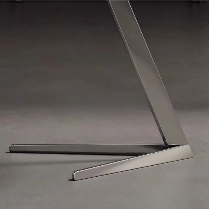 Round Minimalist Coffee Table – Stainless Steel & Leather Side Table Coffee Side Table Babs