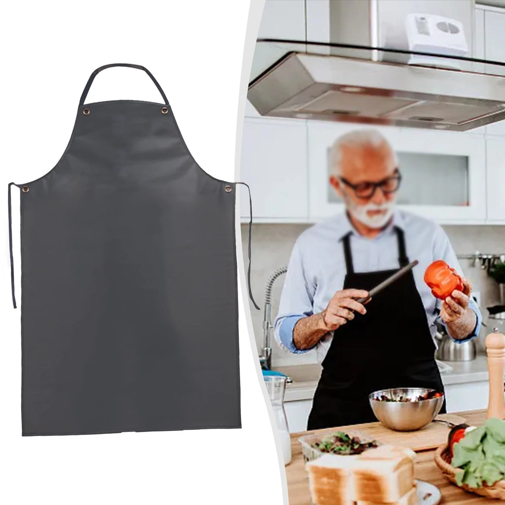 Waterproof Black PVC Apron – Oil-Resistant Kitchen & Work Waterproof PVC Apron Babs