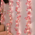 Cherry Blossom Vine String Lights – Battery Powered Floral Decor Floral String Lights Babs Pink 2M 20 LED