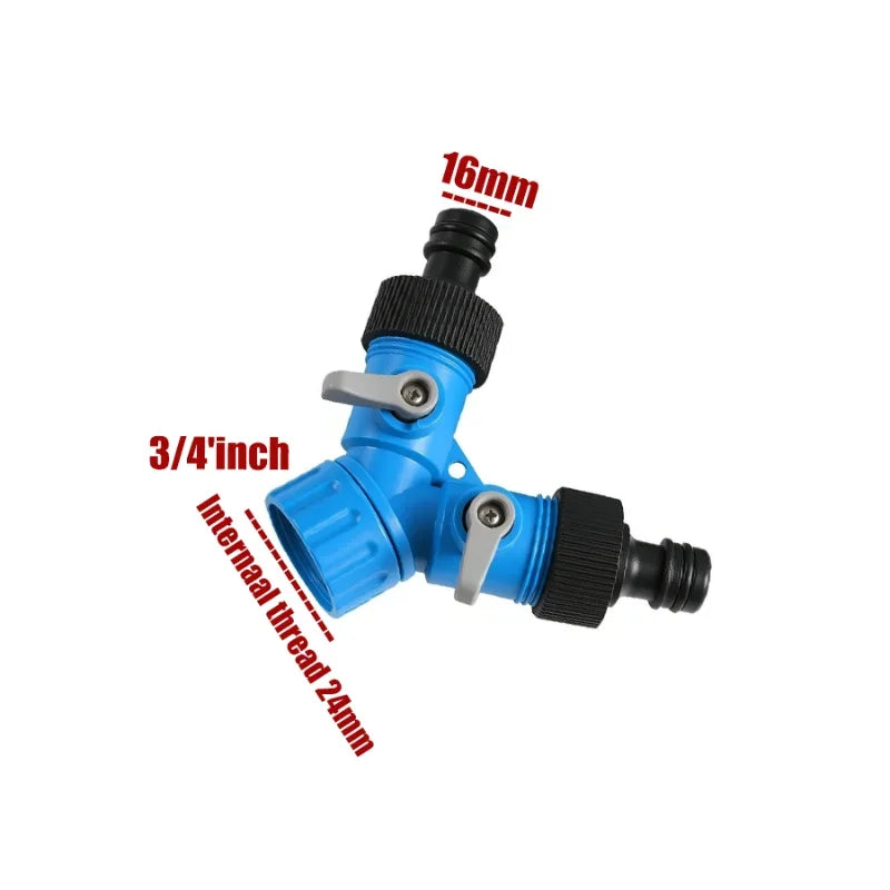 3/4" Female Thread Y Water Splitter – Garden Hose Connector Garden Hose Splitter Babs