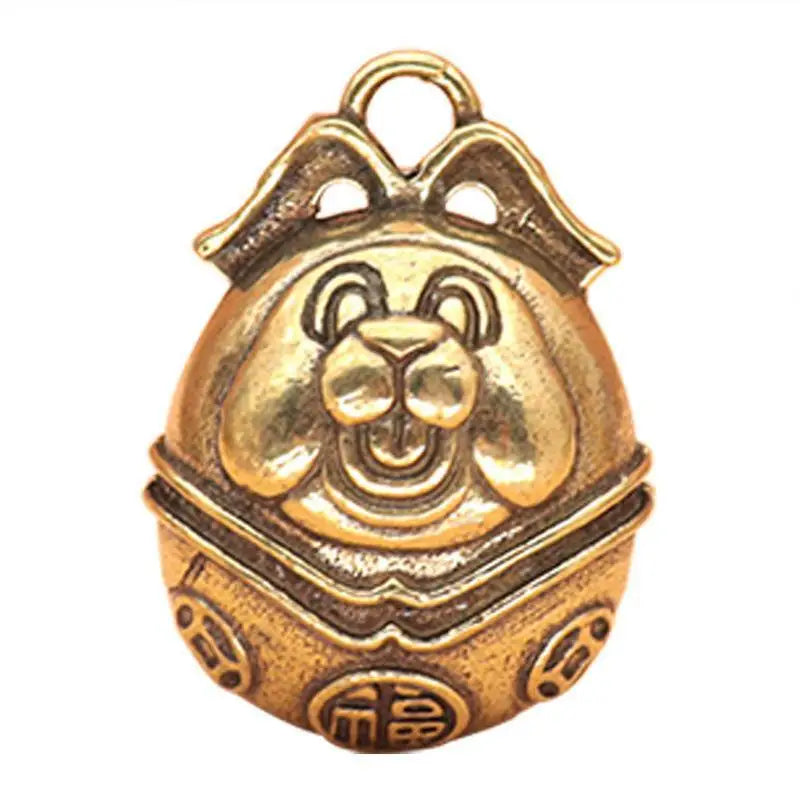 Mini Antique Brass Bell | Chinese Buddha Fengshui Home Decor Decorative Bell Babs
