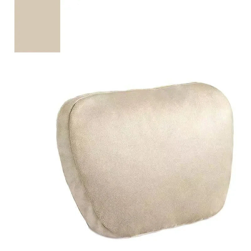 Car Headrest Neck Support Pillow – Soft Adjustable Cushion Car Neck Pillow Babs Beige white