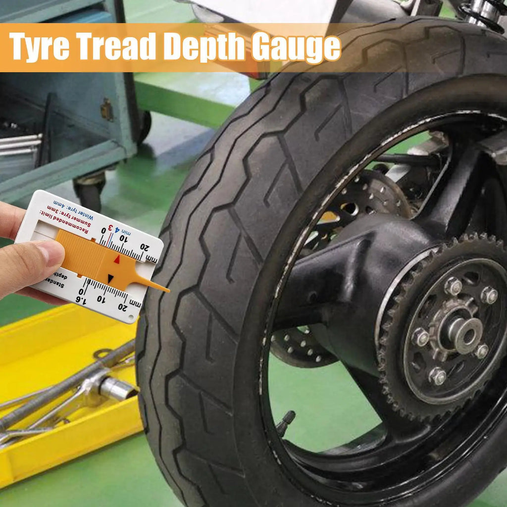 Tire Tread Depth Gauge – ABS Plastic, 0–20mm Measurement Tire Tread Gauge Babs