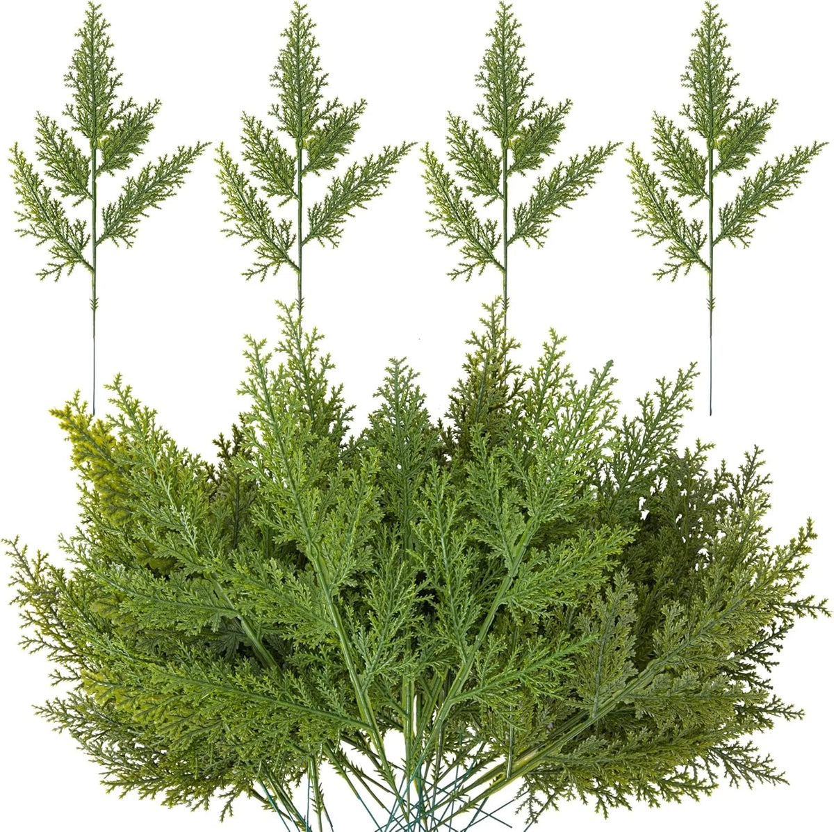 Artificial Pine Needle Leaves 31cm – Christmas & Wedding Decor Artificial Greenery Stems Babs