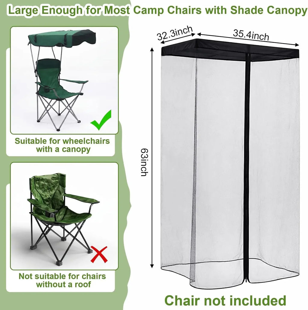 Outdoor Swing Mosquito Net Canopy – Patio Hammock Chair Cover Swing Canopy Net Babs