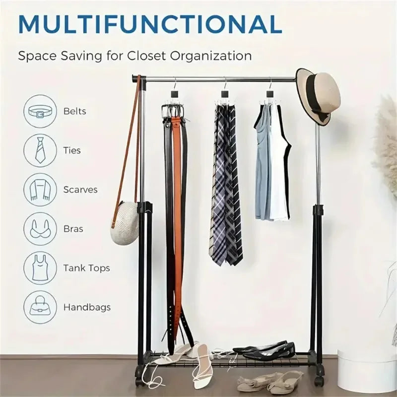 360° Rotating Multi-Claw Closet Organizer Hanger Rack Closet Organizer Rack Babs