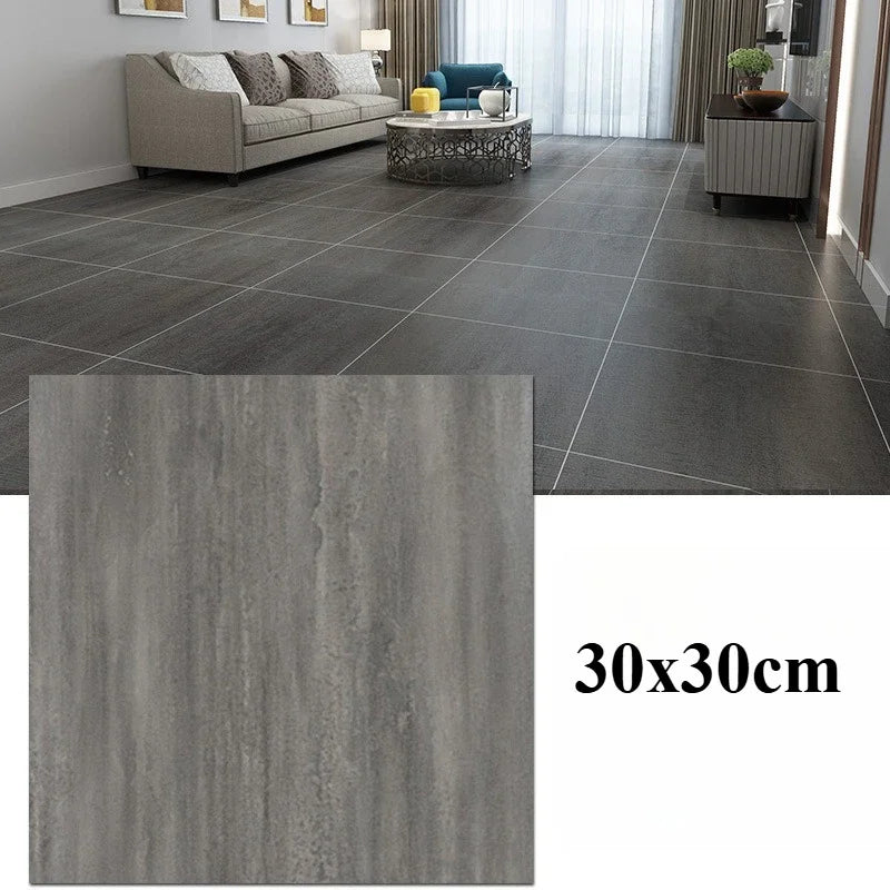 PVC Marble Self-Adhesive Floor & Wall Stickers – Waterproof Wall & Floor Stickers Babs Style D 30PCS