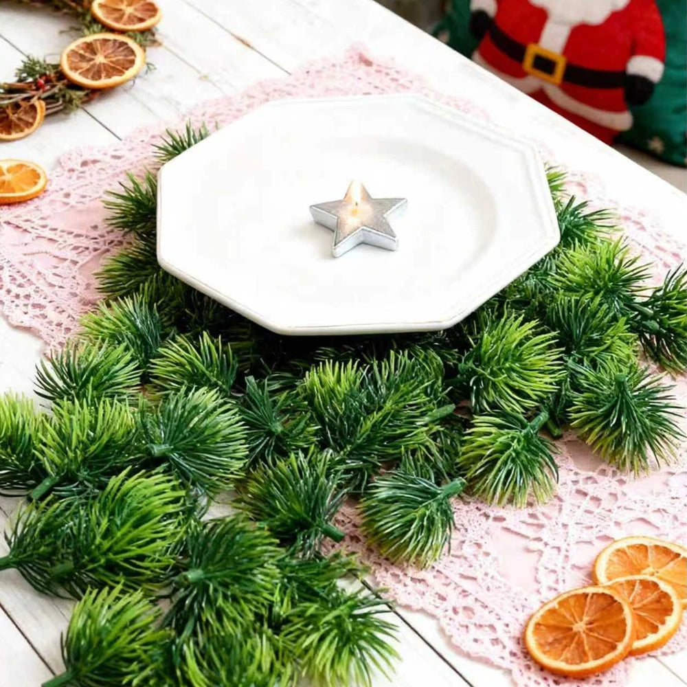 100/200pcs Artificial Pine Needle Branches – Holiday & Fall Decor Artificial Pine Branches Babs