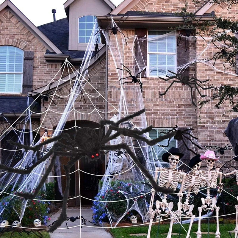 49-Inch Giant Halloween Spider Prop – Indoor & Outdoor Decor Halloween Spider Prop Babs