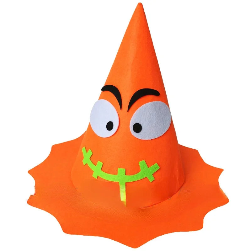 Halloween Pumpkin Hat | Kids & Adults Costume Prop – Orange Halloween Costume Hat Babs 1a One size