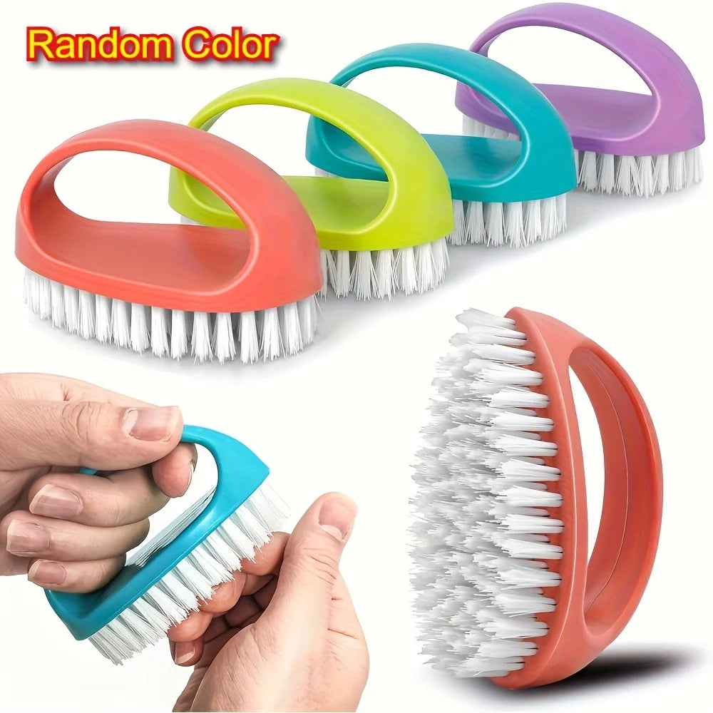 2PCS Heavy-Duty Nail Brush Hard Bristle Hand & Foot Scrub Nail Cleaning Brush Babs
