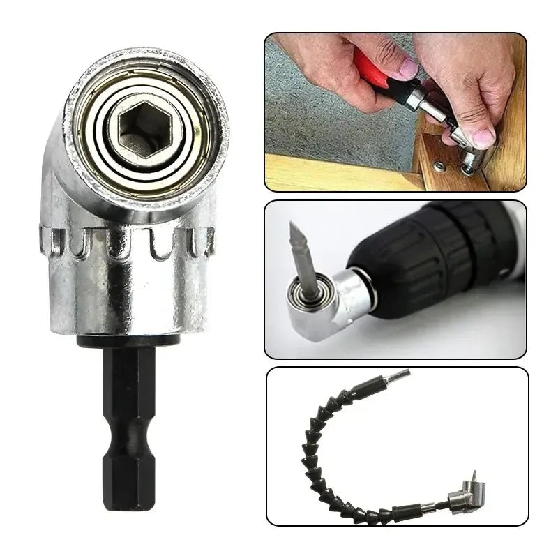90° Angle Driver Bit Adapter | 1/4" Hex Shank Corner Screwdriver Angle Driver Adapter Babs