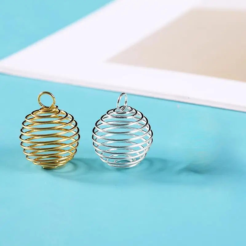 40pcs Hollow Lantern Ball Spring Pendants – DIY Jewelry Making Jewelry Making Pendant Babs