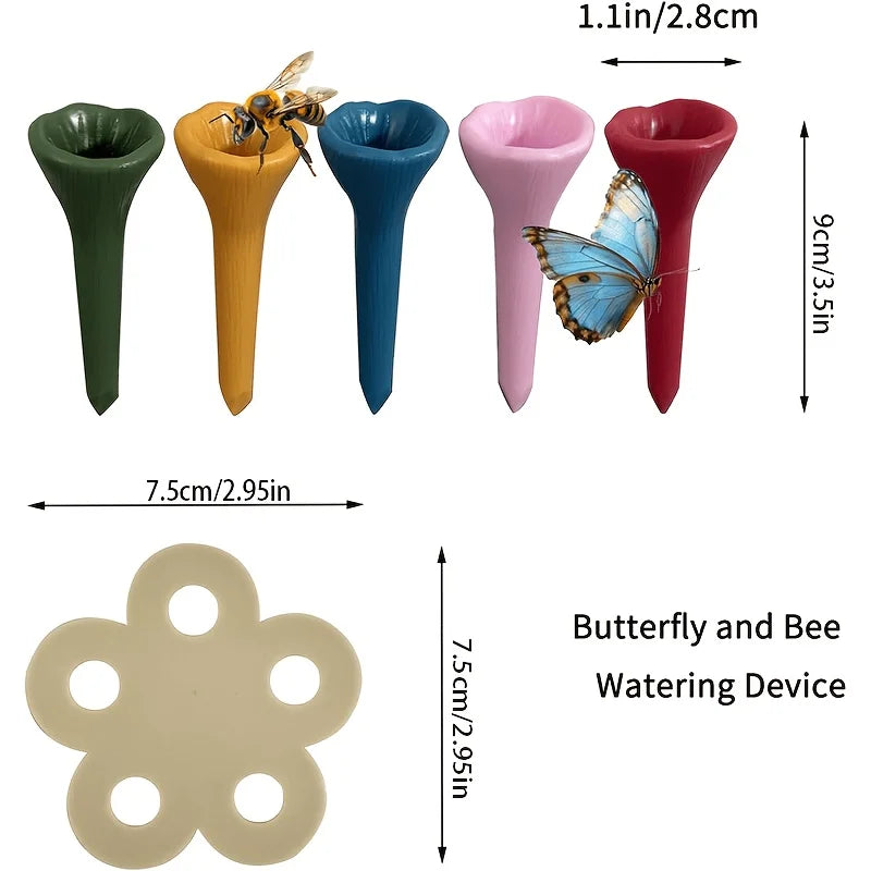 Flower Shape Bee Drinking Fountain & Resin Water Feeder Bee Water Feeder Babs