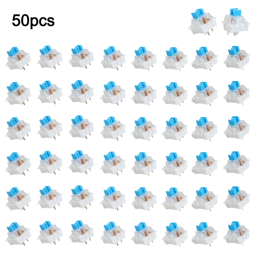 50-Pack 3-Pin Tactile Switches for MX Mechanical Keyboards Keyboard Switches Babs 50pcs