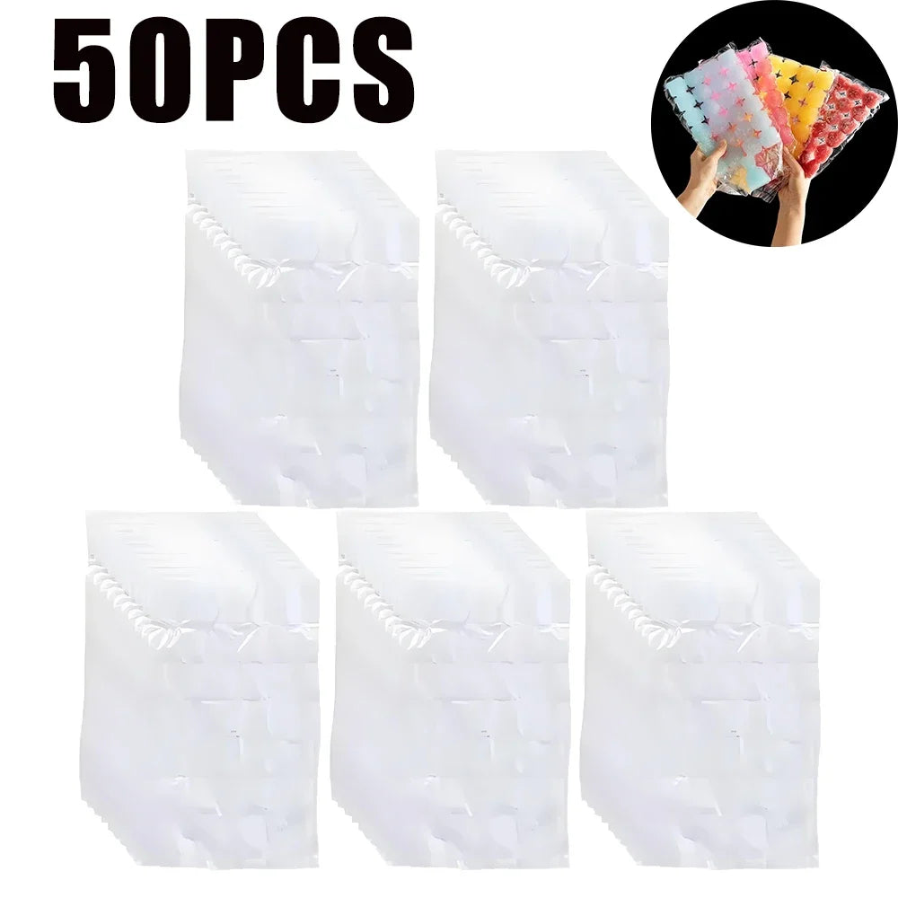 Food Grade Ziplock Ice Cube Bags – Clear Freezer Storage Freezer Storage Bags Babs 5Bags