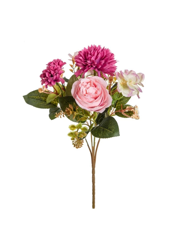 Silk Peony & Chrysanthemum Artificial Flowers for Weddings & Home Artificial Silk Flowers Babs color 6 1pc